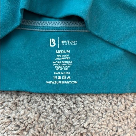 Teal Rosa Sports Bra - Picture 2 of 4